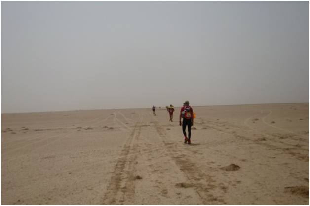 High noon, 25km down, Temperature 40°C and Rising