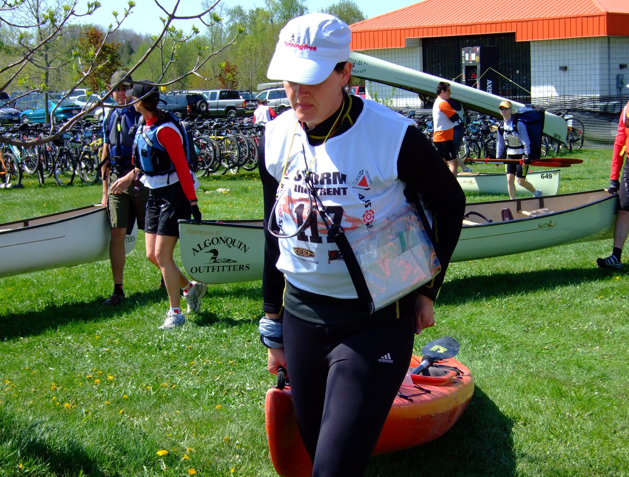 Me and kayak off to the start Me and kayak off to the start