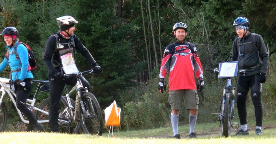 Finish line of the MTB-O course.