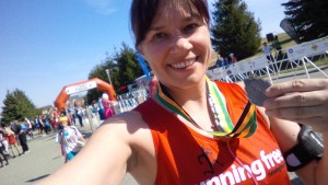 Run for the Diamond 10K finish