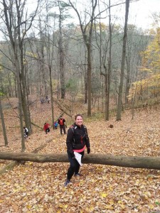 Climbing a massive but beautiful hill!